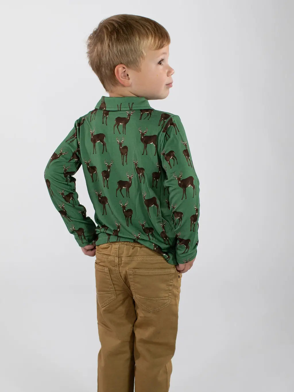 Goosies | Long Sleeve Polo Shirt Deer