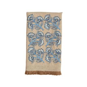 Mudpie | Flower Print Embossed Towel