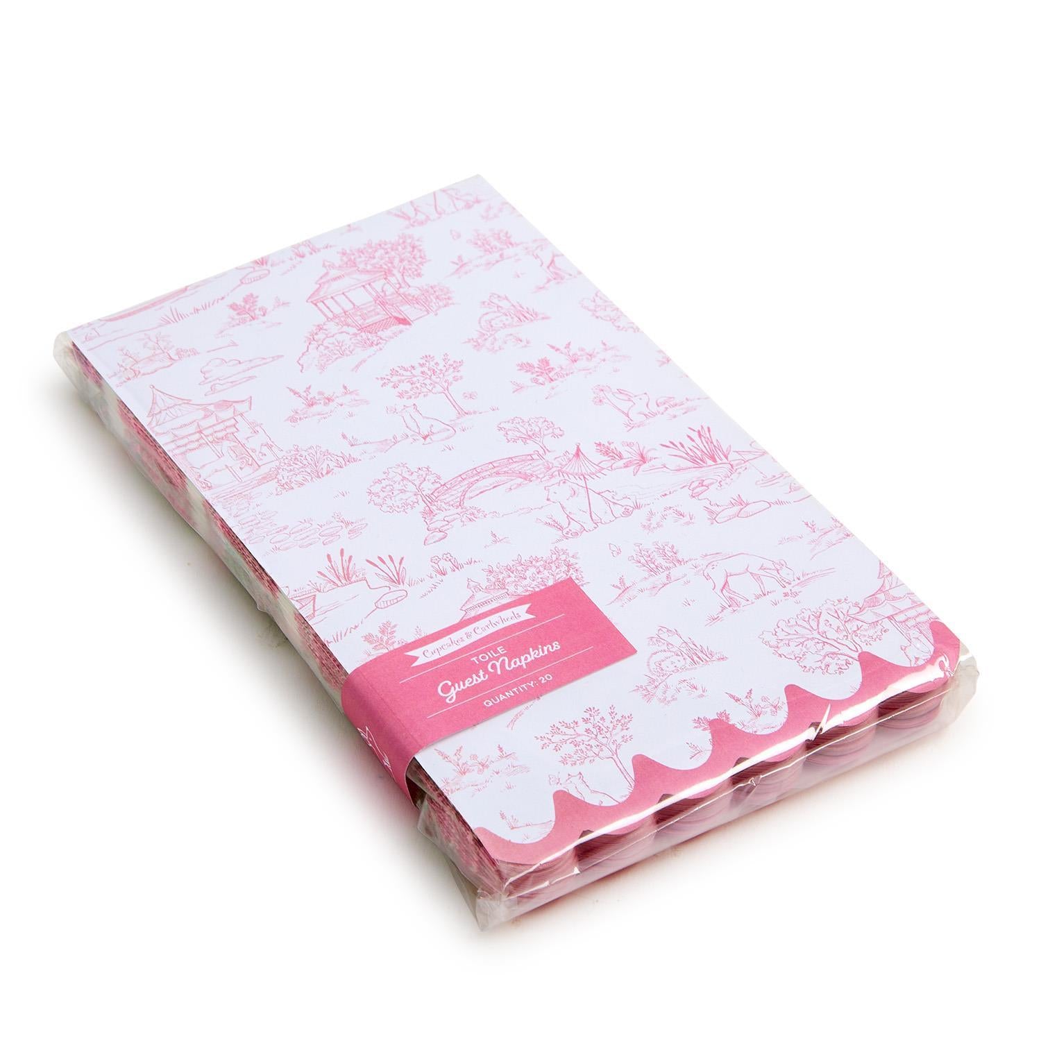 Pink Animal Toile Napkins