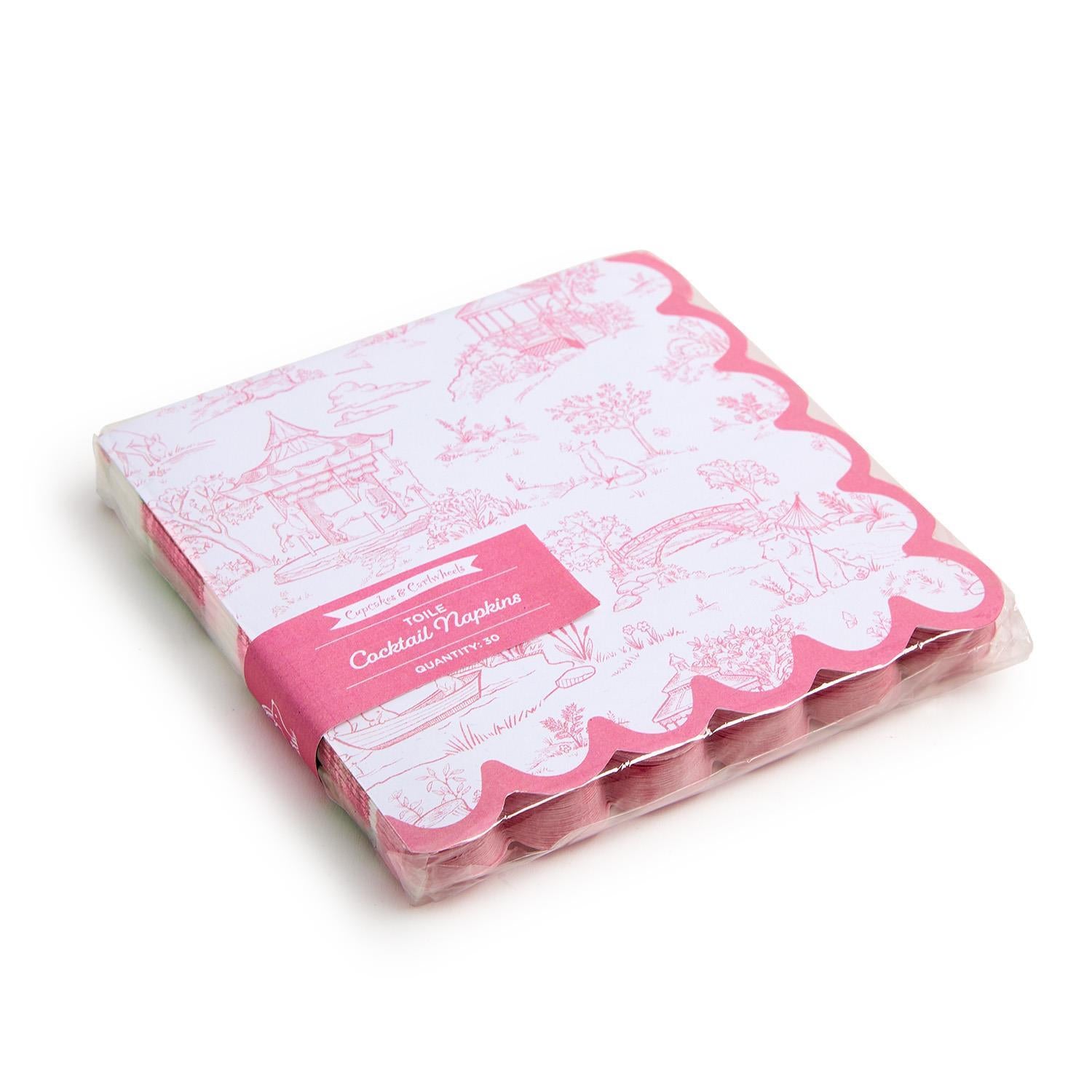 Pink Animal Toile Napkins