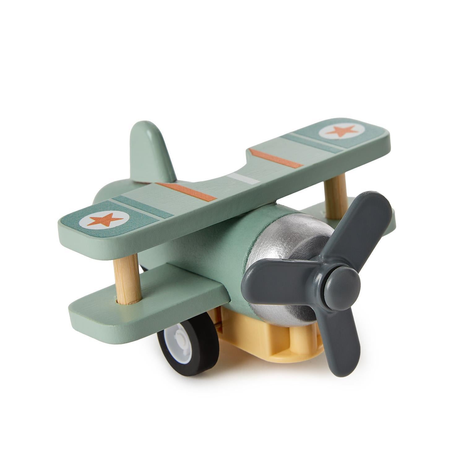 High Flyers Wooden Vintage Biplane