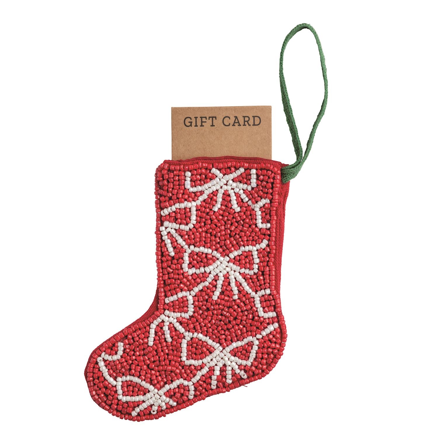 Beaded Stocking Ornament