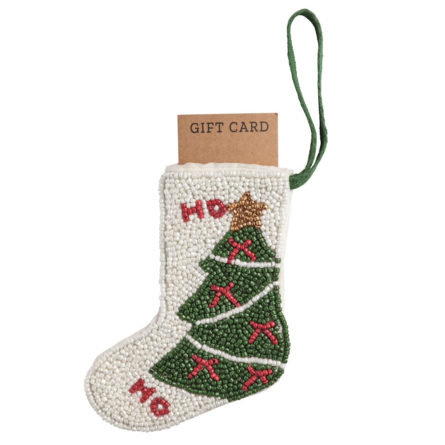 Beaded Stocking Ornament