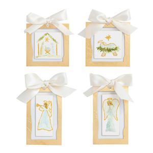 Gold Hand-Painted Acrylic Ornament