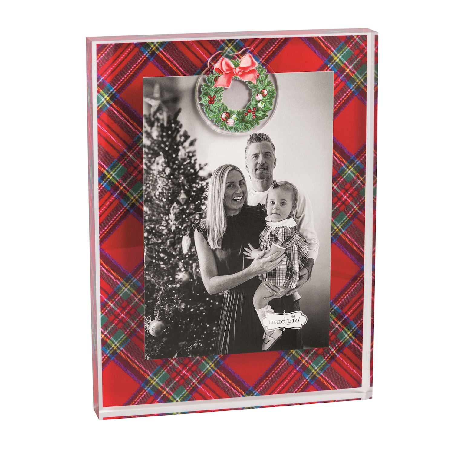 Tartan Plaid Acrylic Christmas Photo Frames