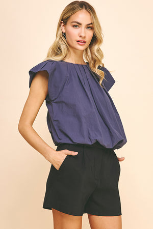 PINCH | Macie Pleated Woven Top