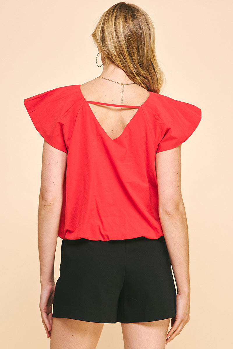 PINCH | Macie Pleated Woven Top