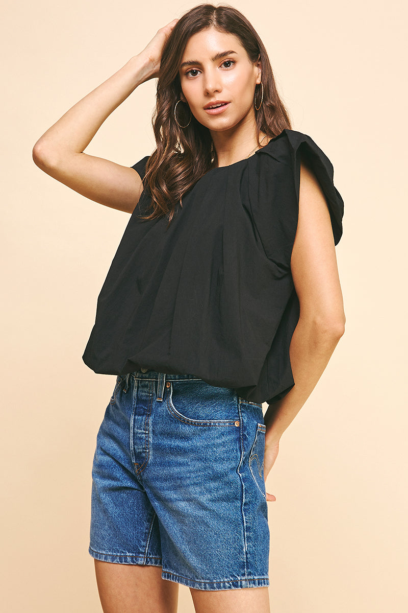 PINCH | Macie Pleated Woven Top