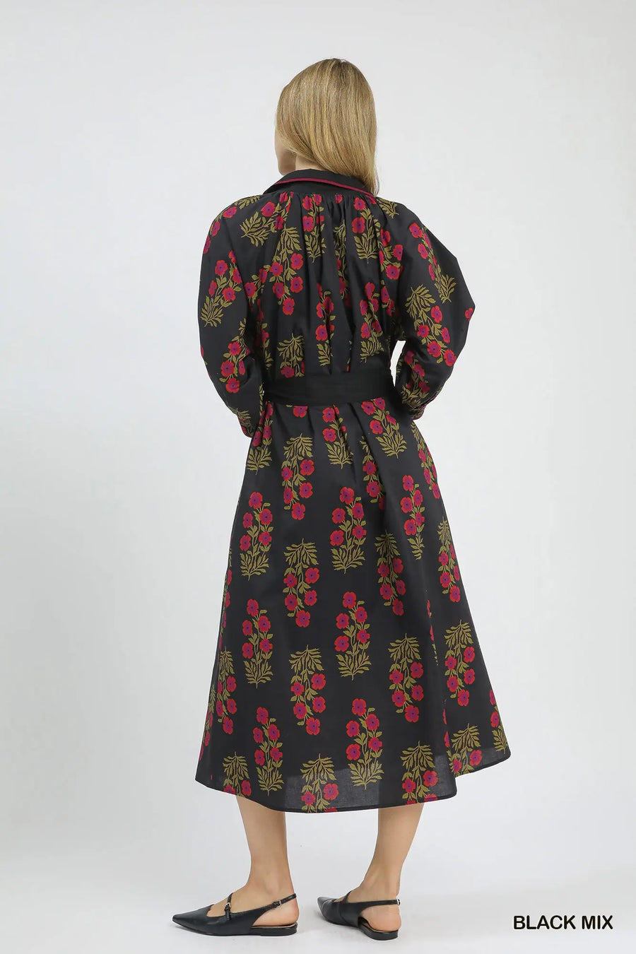 Macey Maxi Shirt Dress with Tie