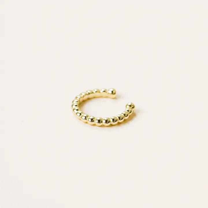 JaxKelly | Gold Cuff Earrings - Ball