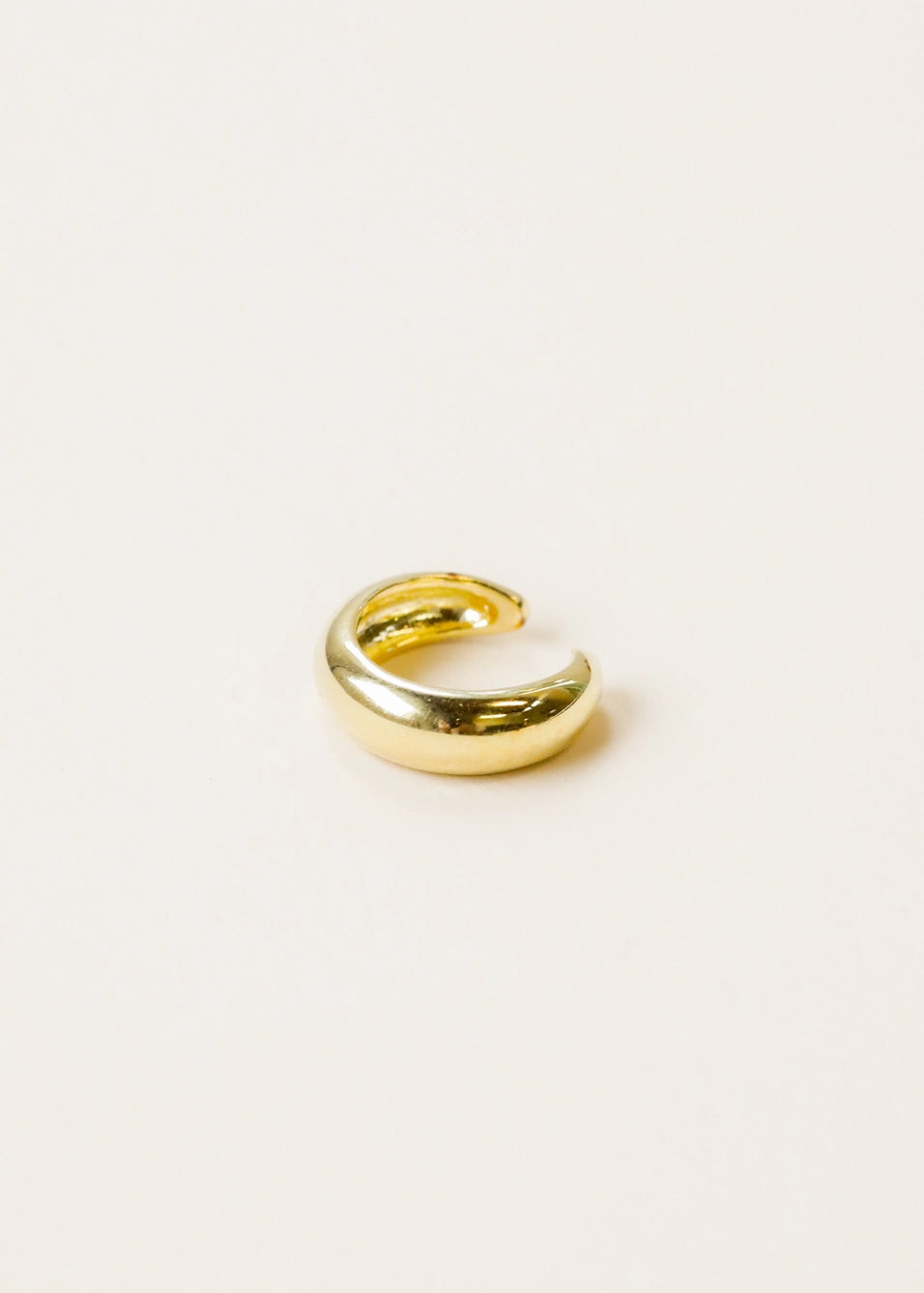 JaxKelly || Gold Cuff Earrings - Bold Smooth