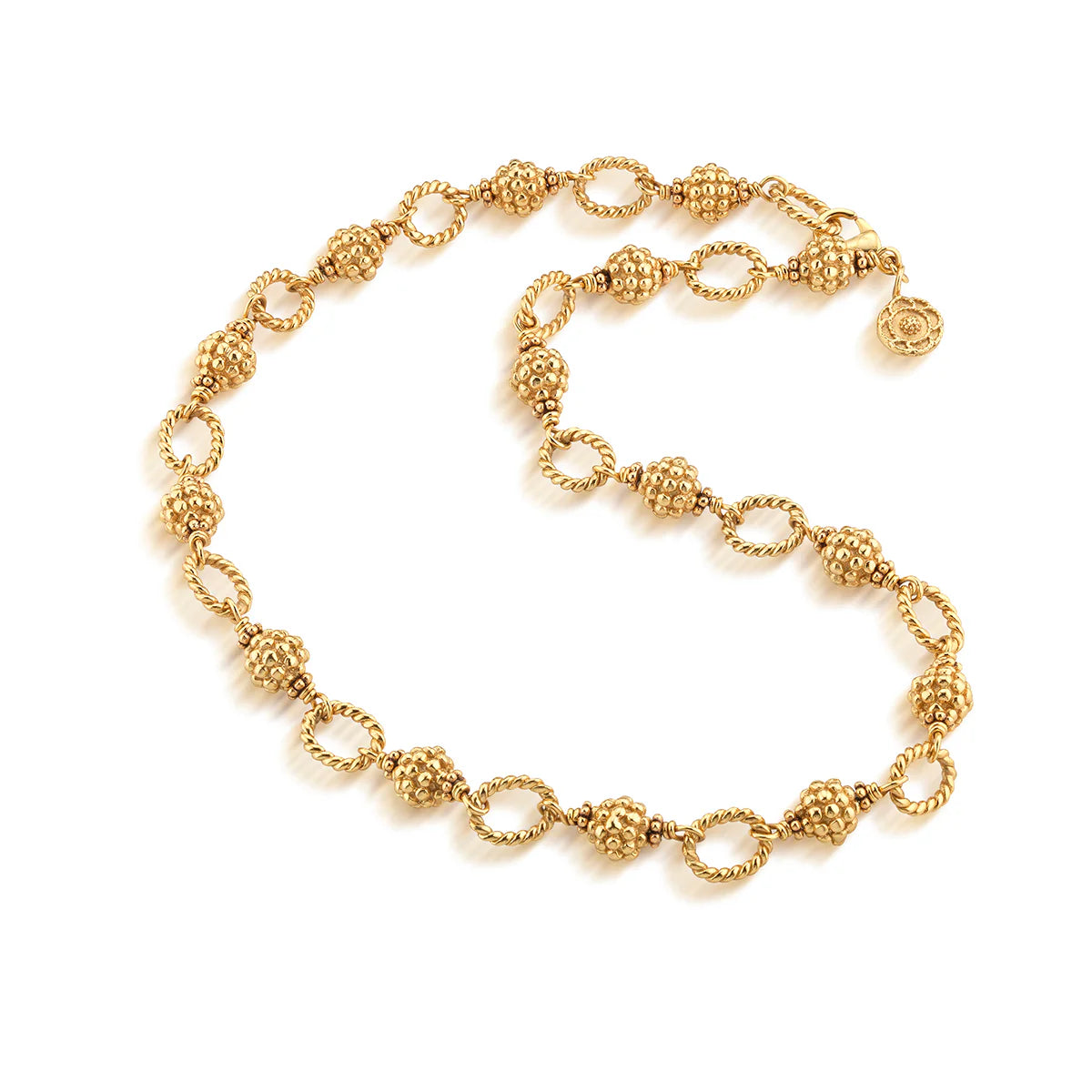 Berry Bead Chain, 18" - Gold