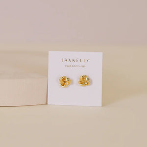 JAXKELLY | Petite Gold Knot Earrings