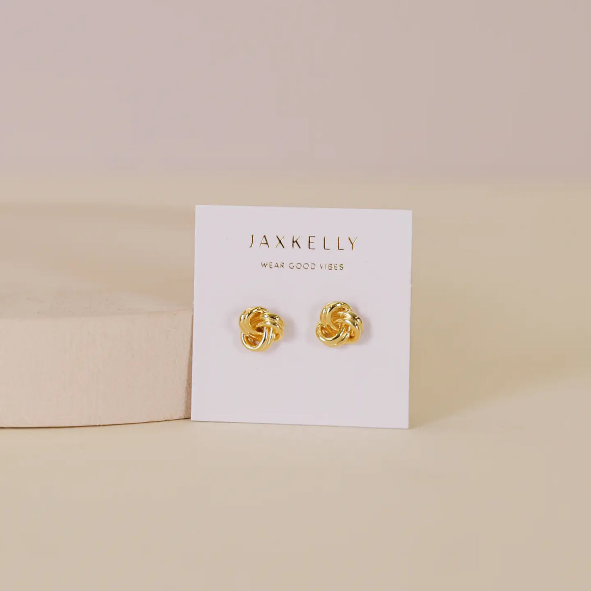 JAXKELLY | Petite Gold Knot Earrings