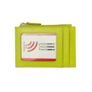 ili New York | Leather I.D. and Credit Card Holder w/ Zip Pocket