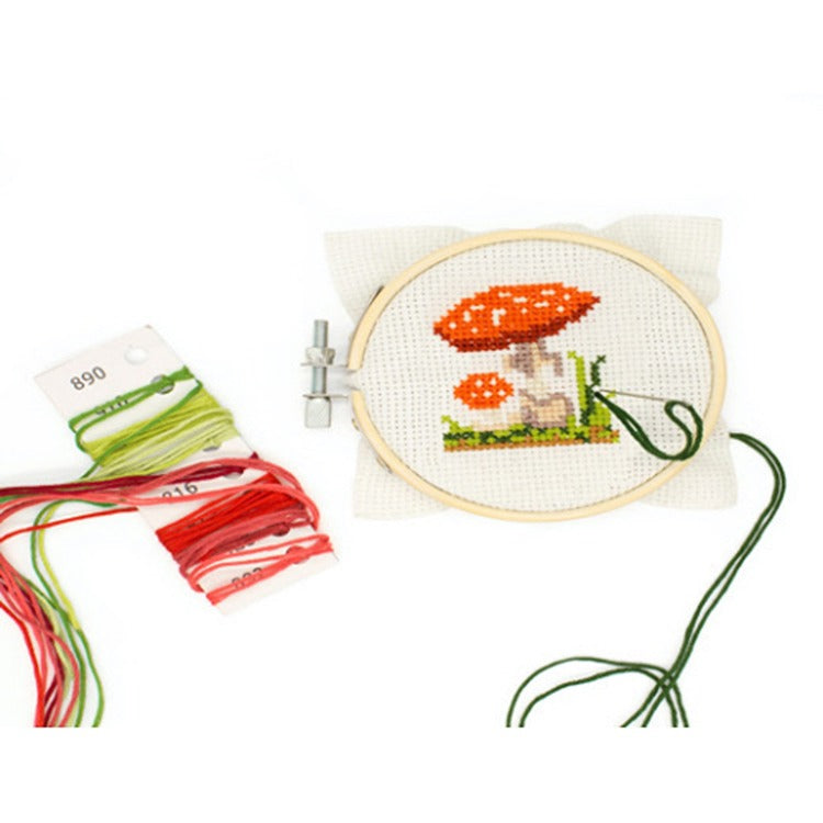 Kikkerland | Mushroom Crossstitch/Embroidery Kit