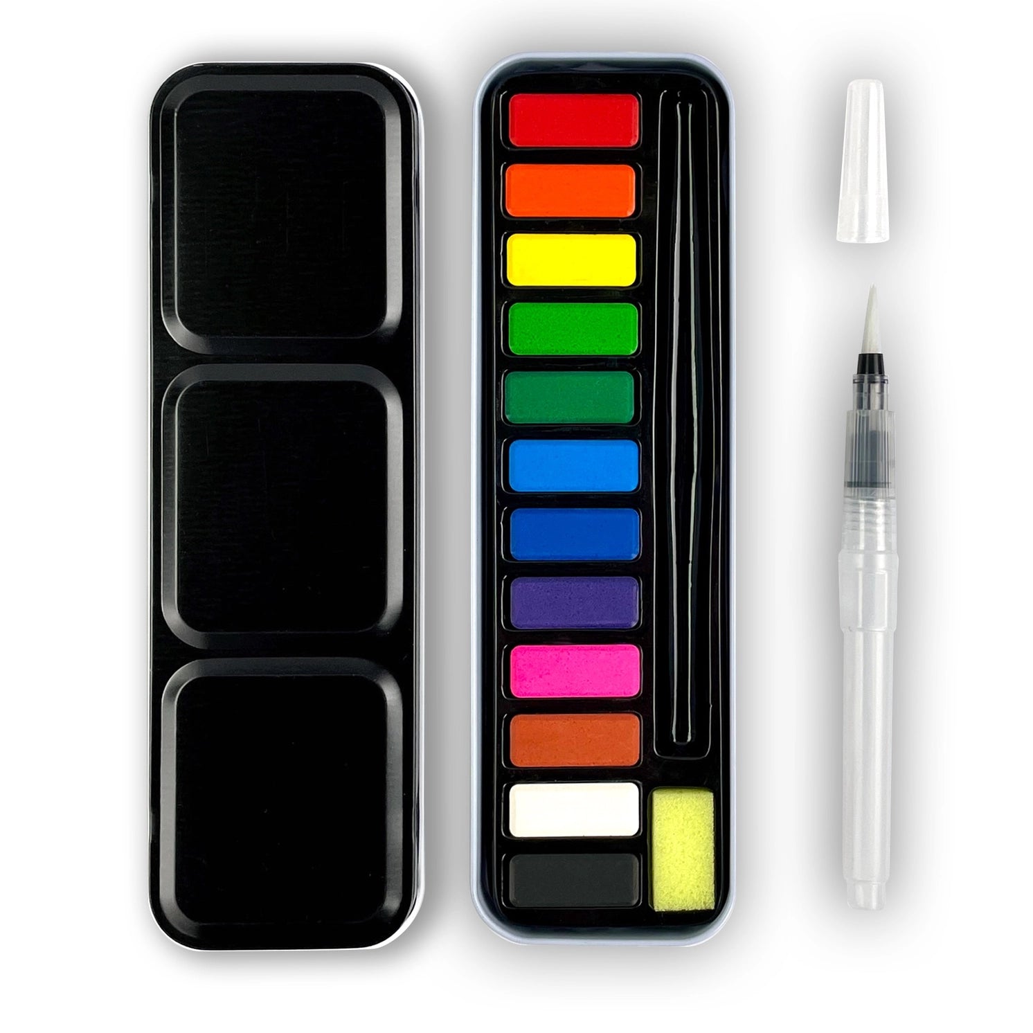 Watercolor Travel Paint Set with Brush