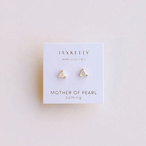JAXKELLY || Mother of Pearl Mini Energy Gems Earrings