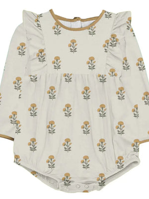 Goosies | Flutter Bubble Marigold Block Print