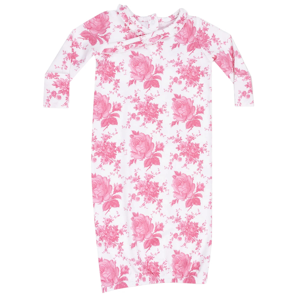 Angel Dear | Vintage Pink Roses Gown & Footie