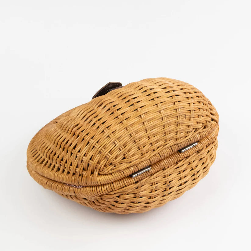 Rattan Round Handbag