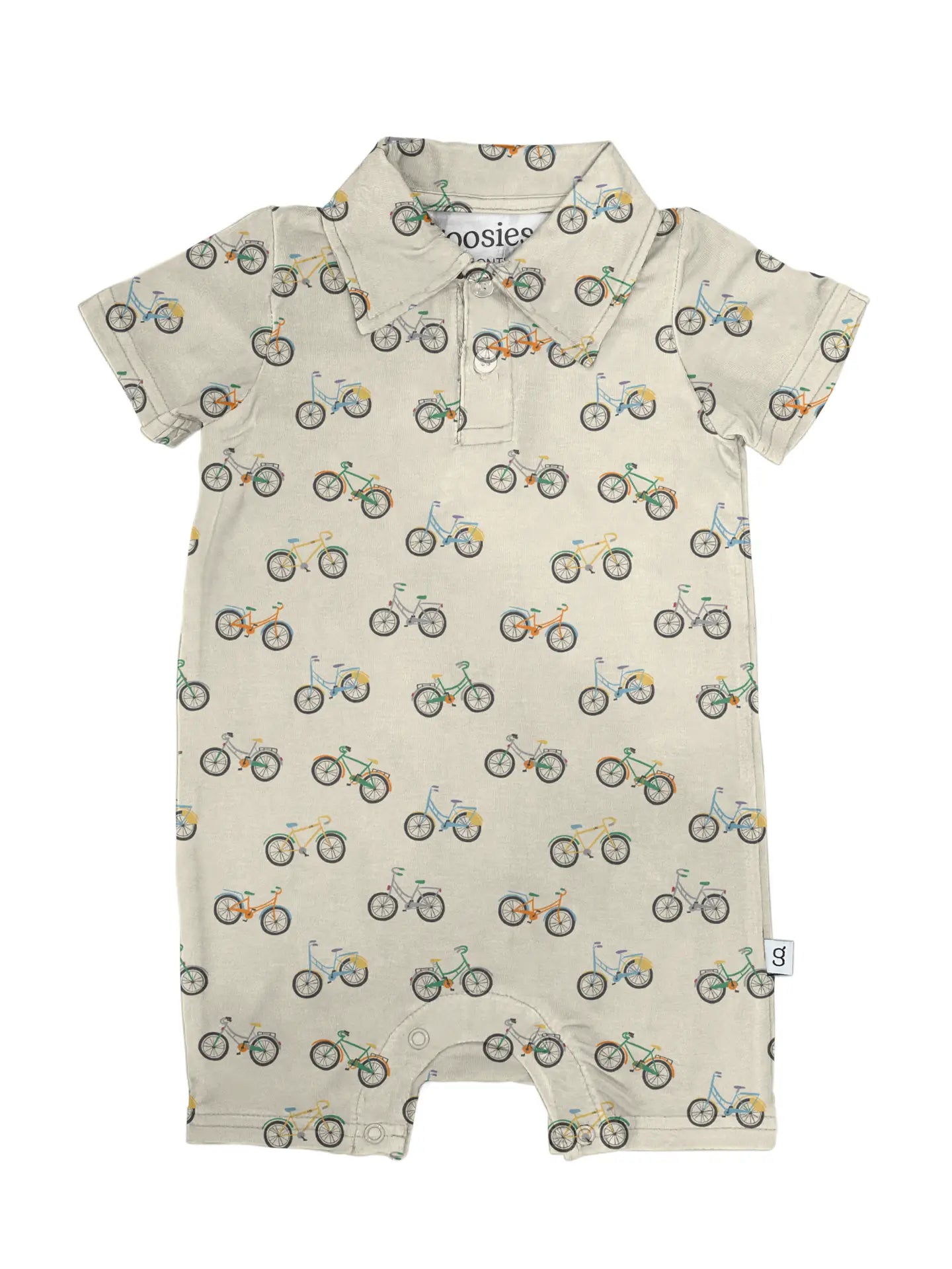 Bike Buddies Short Sleeve Polo Romper