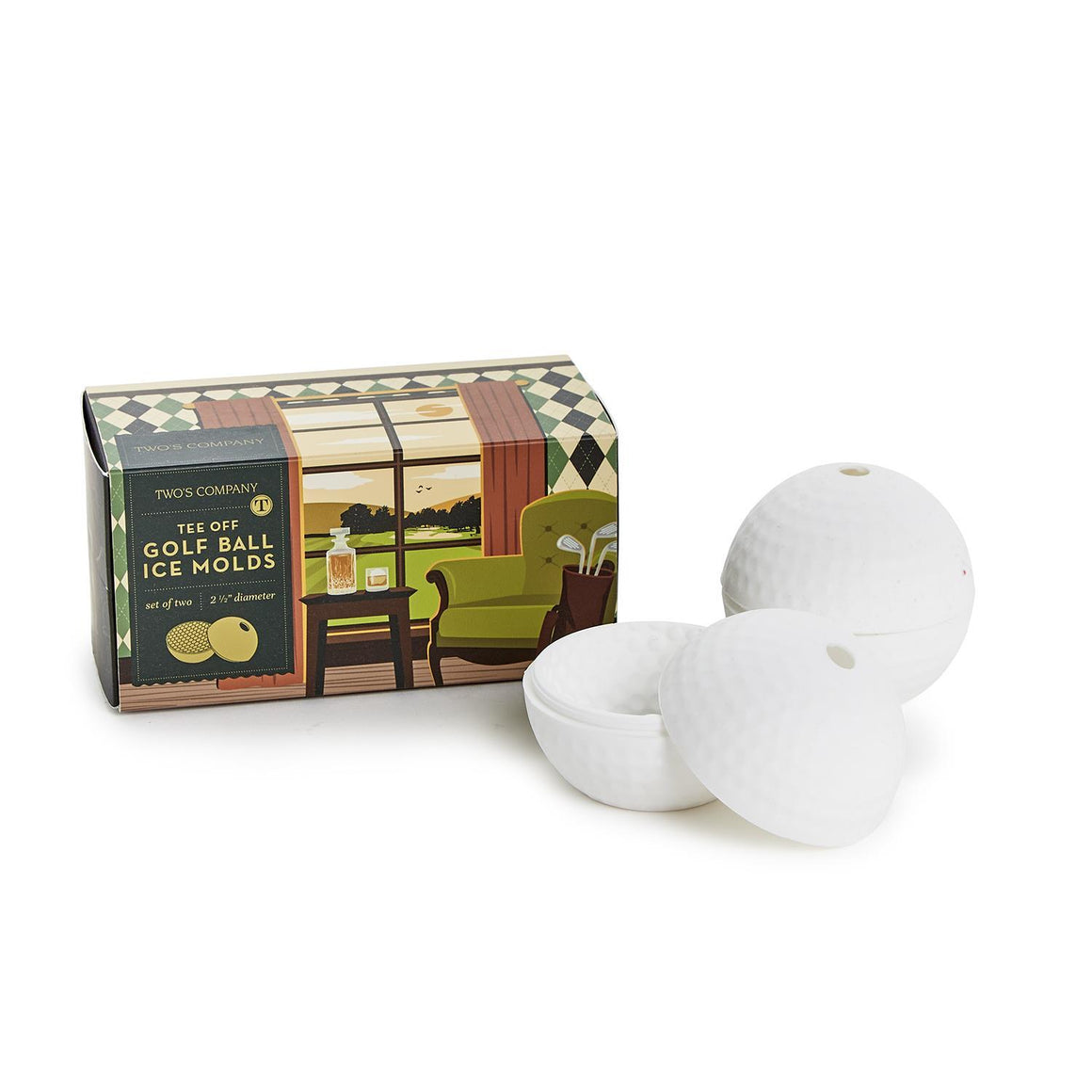 Twos Company | Golf Ball Ice Mold in Gift Box