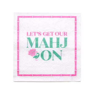 Two's Company | Let's Mahj Paper Cocktail Napkins
