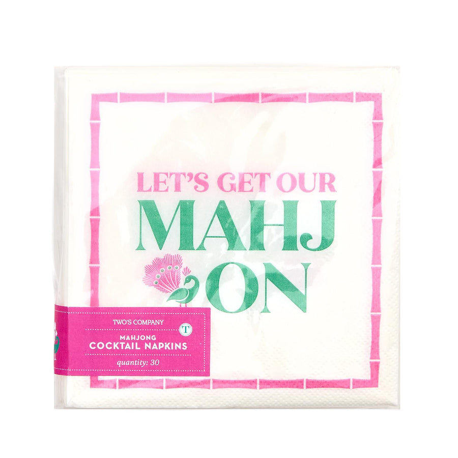 Two's Company | Let's Mahj Paper Cocktail Napkins