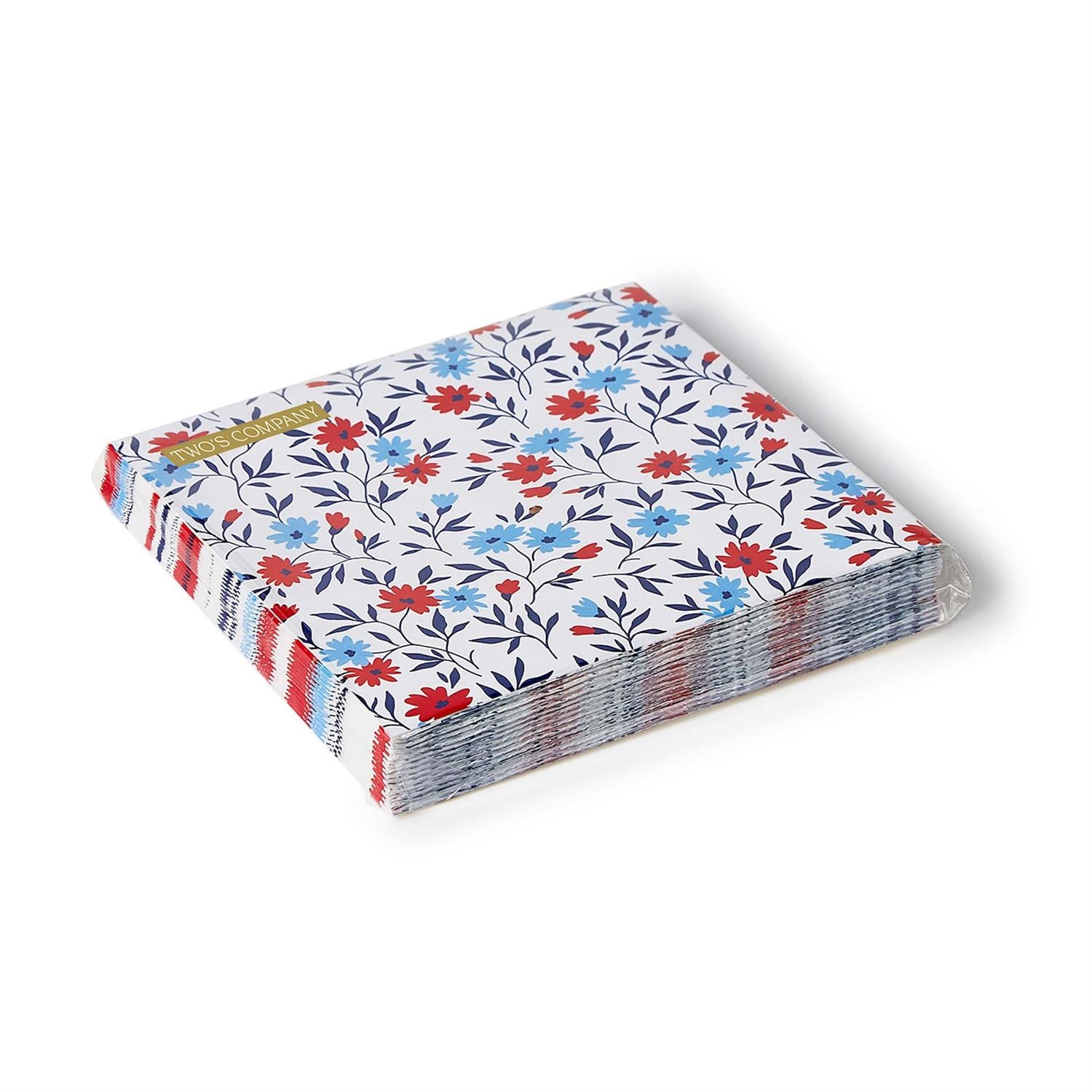 Red, White and Bloom Napkins