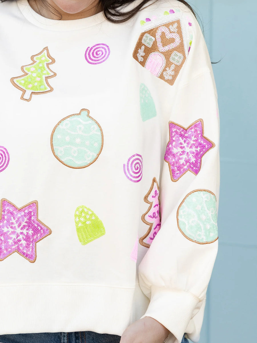 Mary Square | Millie Pink Gingerbread Sweatshirt