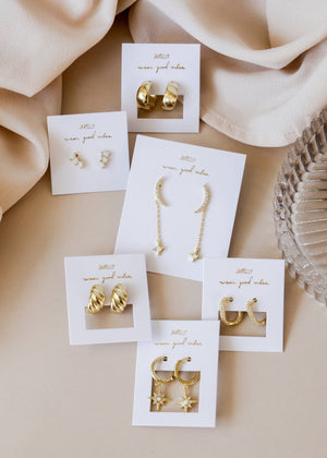 JaxKelly | Gold Pave Hoop