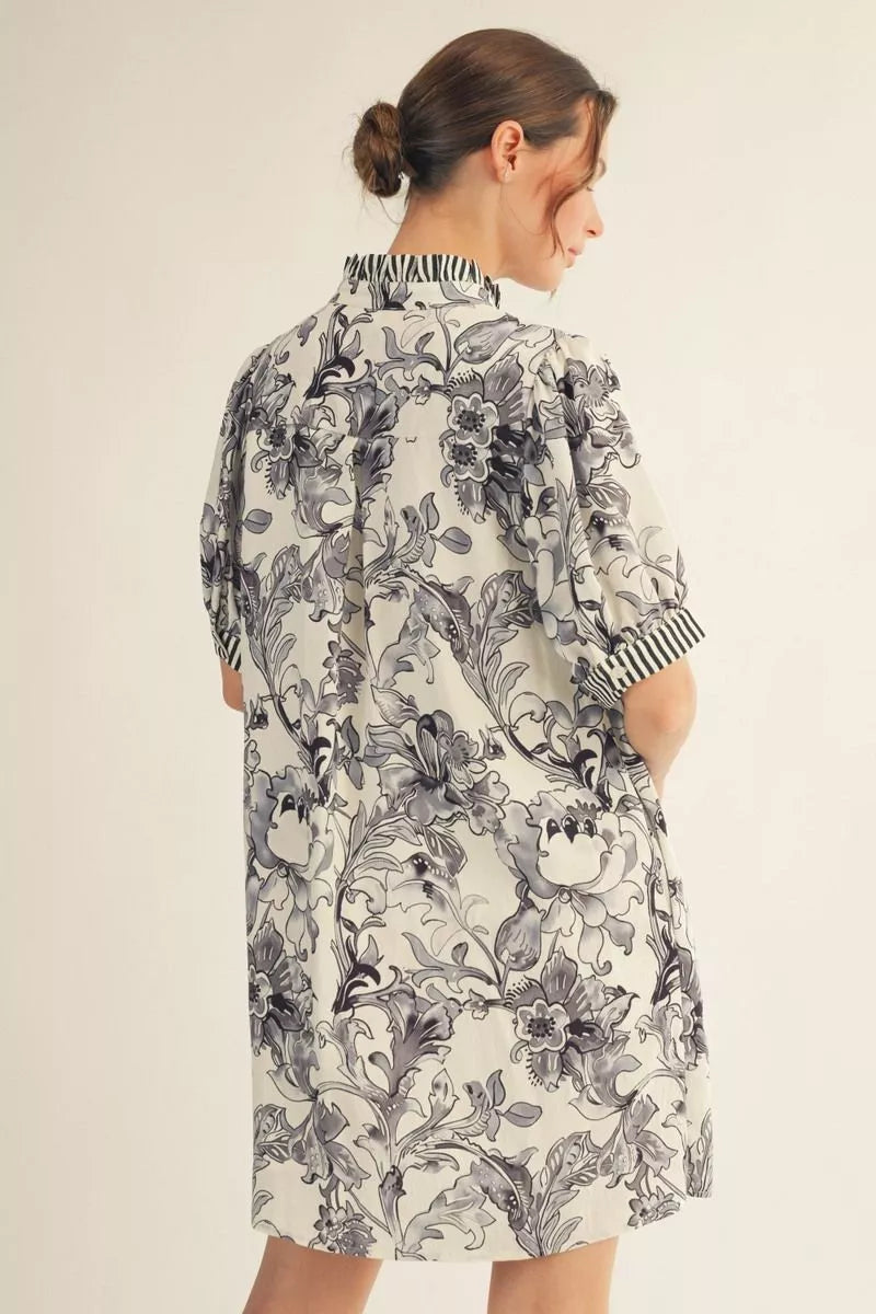 Jodie Tropical Floral Dress