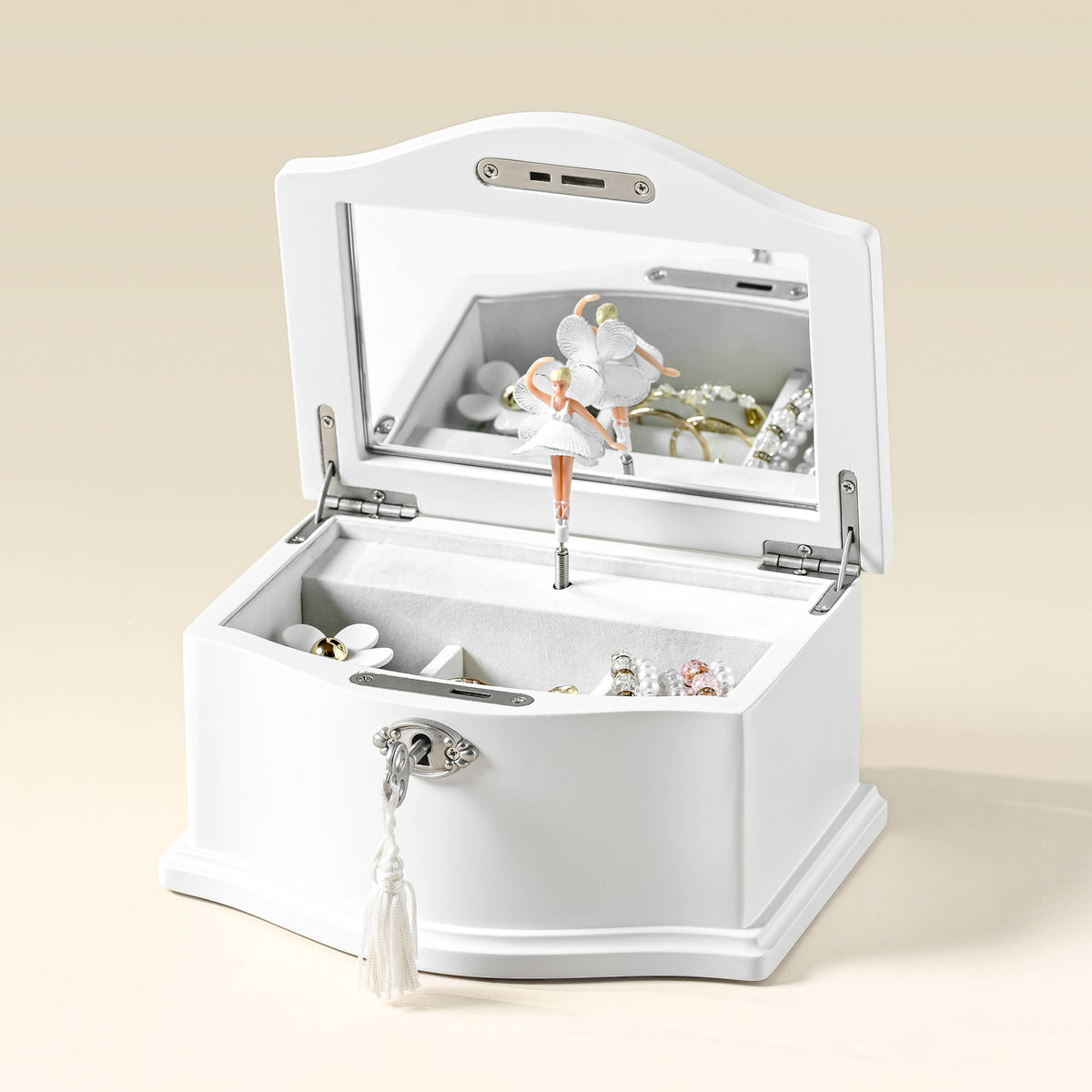 Kids Musical Jewelry Box with Lock and Spinning Ballerina
