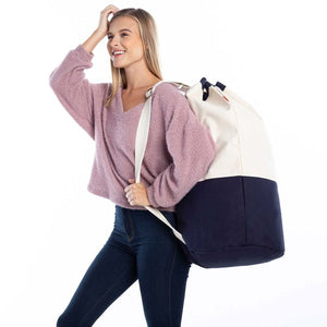 CB Station | Canvas Laundry Duffle Bag