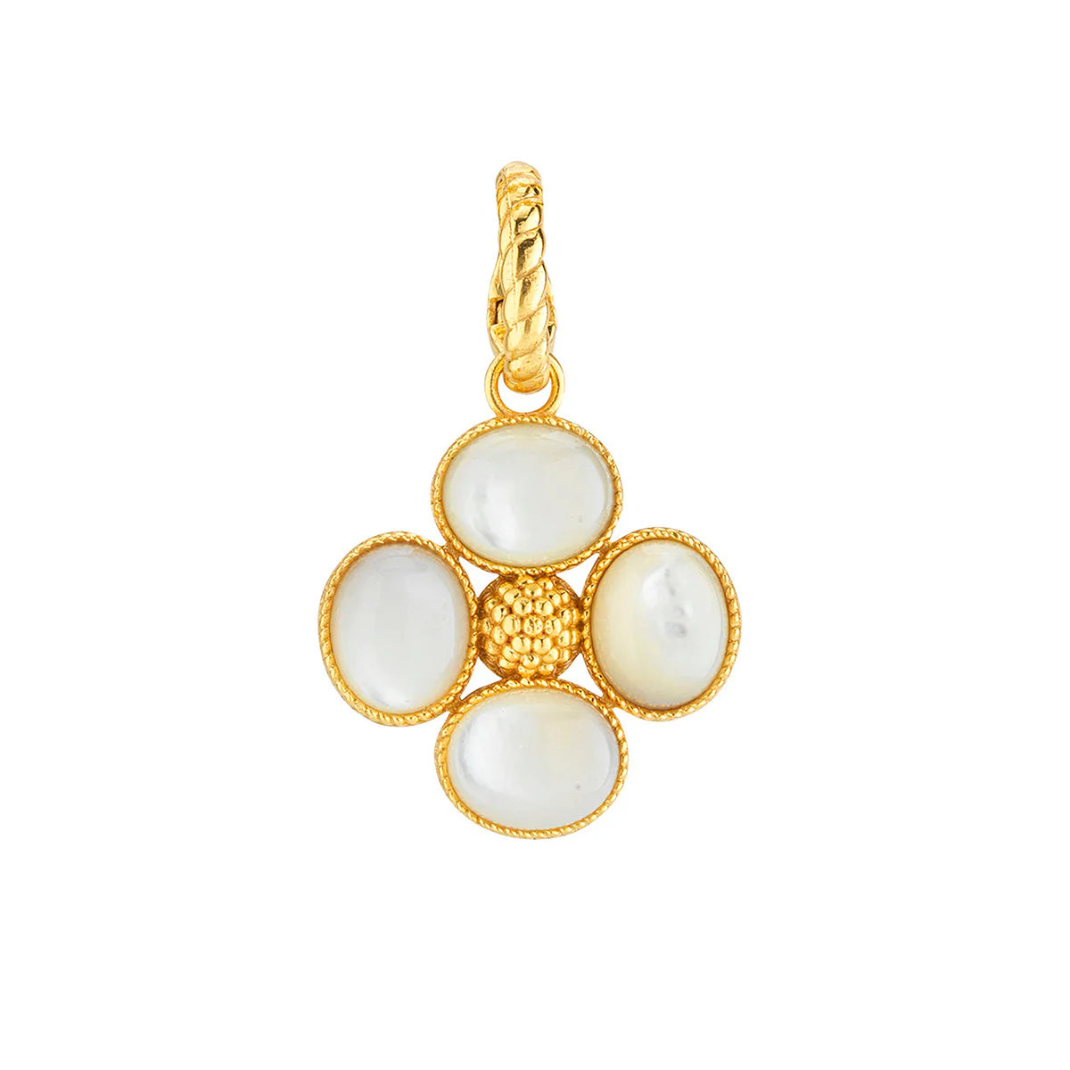 Berry Clover Double Sided Charm/Pendant - MOP