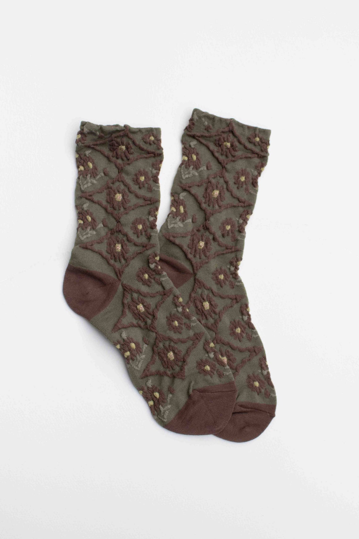 Women's Antique Floral Casual Socks