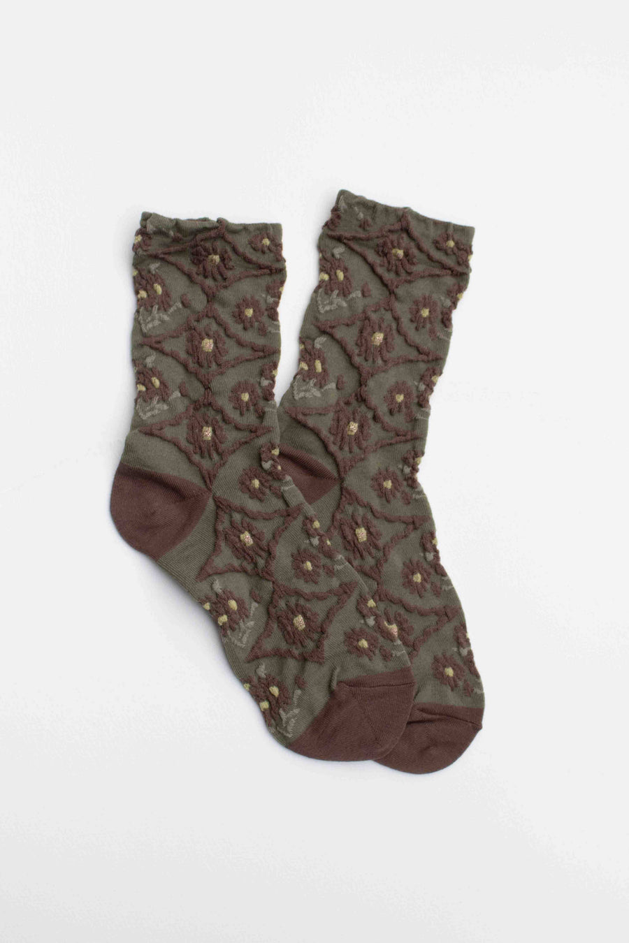 Women's Antique Floral Casual Socks