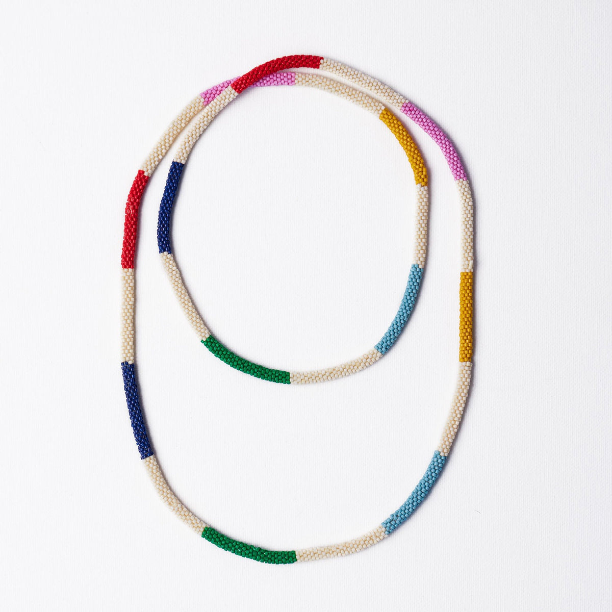 Allie Seed Bead Long Necklace