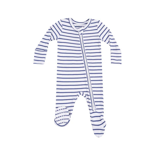 Angel Dear | Stripe Vintage Navy Gown & Footie
