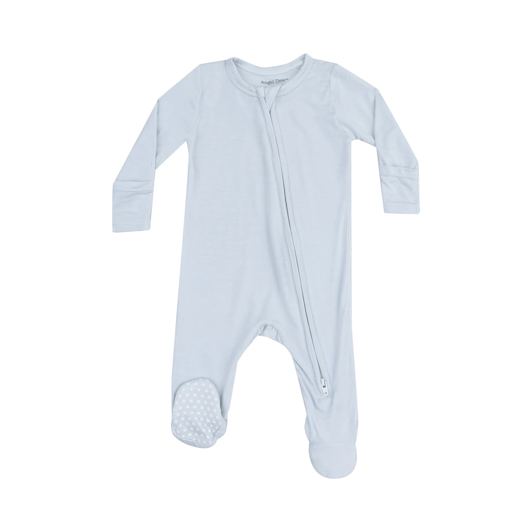 Angel Dear | Solid Classic Blue Angel Wing Footie