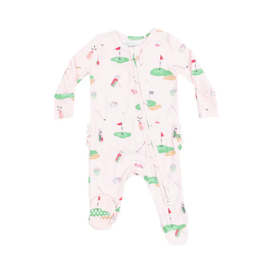 Angel Dear | Golf Thing 2 Way Zipper Footie & Bib