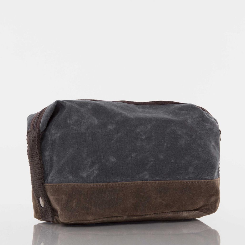 CB Station Waxed Canvas Top-Zip Dopp Kit - Thumbnail 2