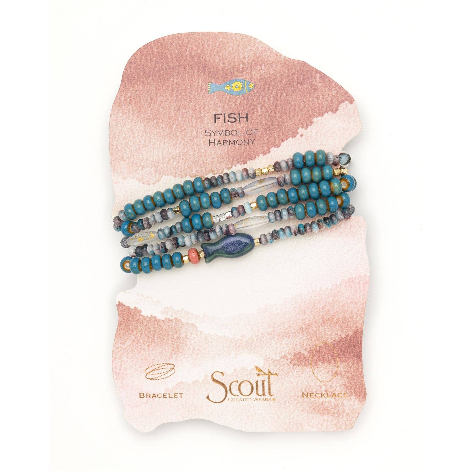 Scout Curated Wears Ceramic Bead Wrap Bracelet/Necklace