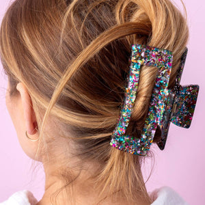 Claw Hair Clip - Large - Colorful Confetti