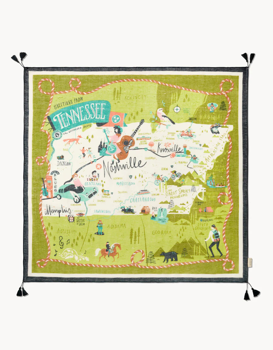 Square Scarf Tennessee from Spartina 449