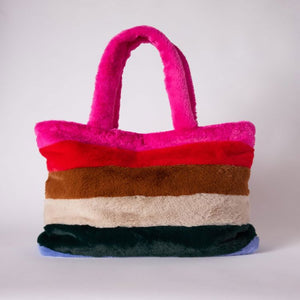 MERSEA | Cozy Cabin Faux Fur Tote