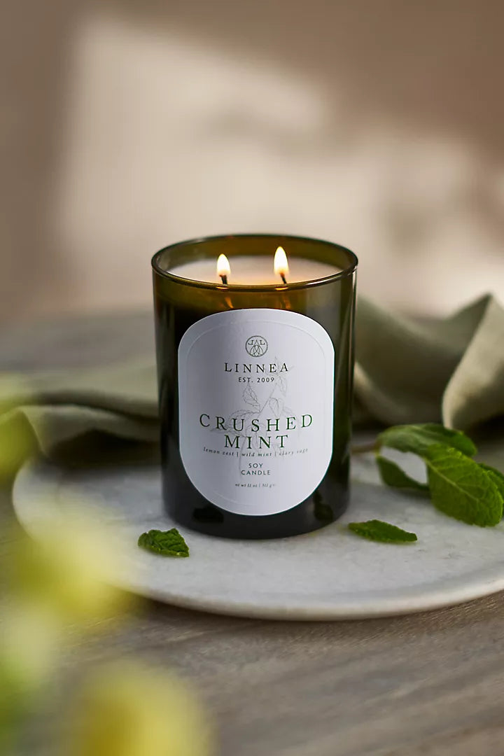 Linnea & Co. | Crushed Mint Large 2 Wick Candle