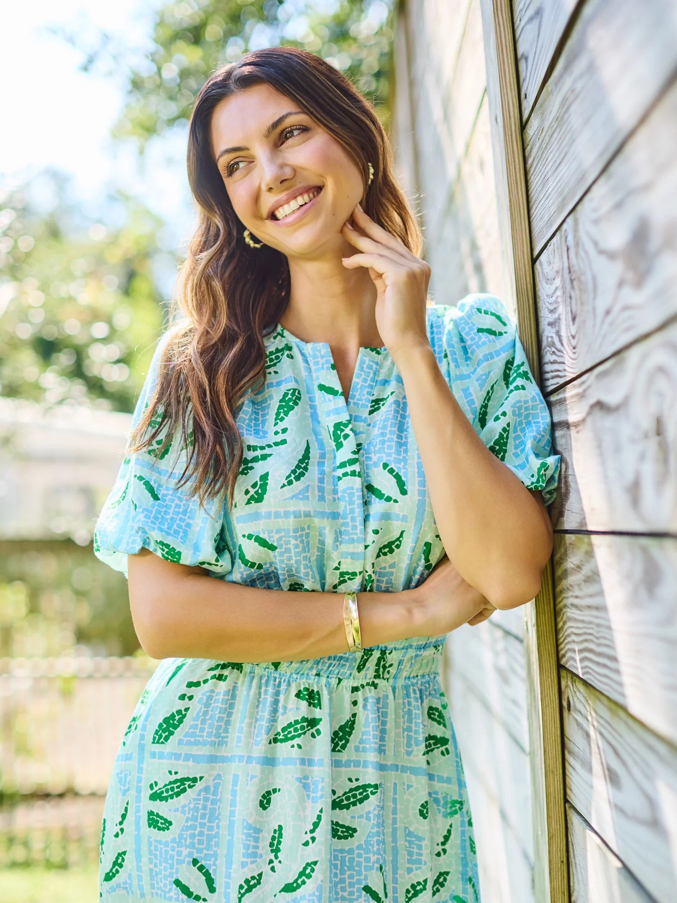 Tracey Trellis Tiles Dress