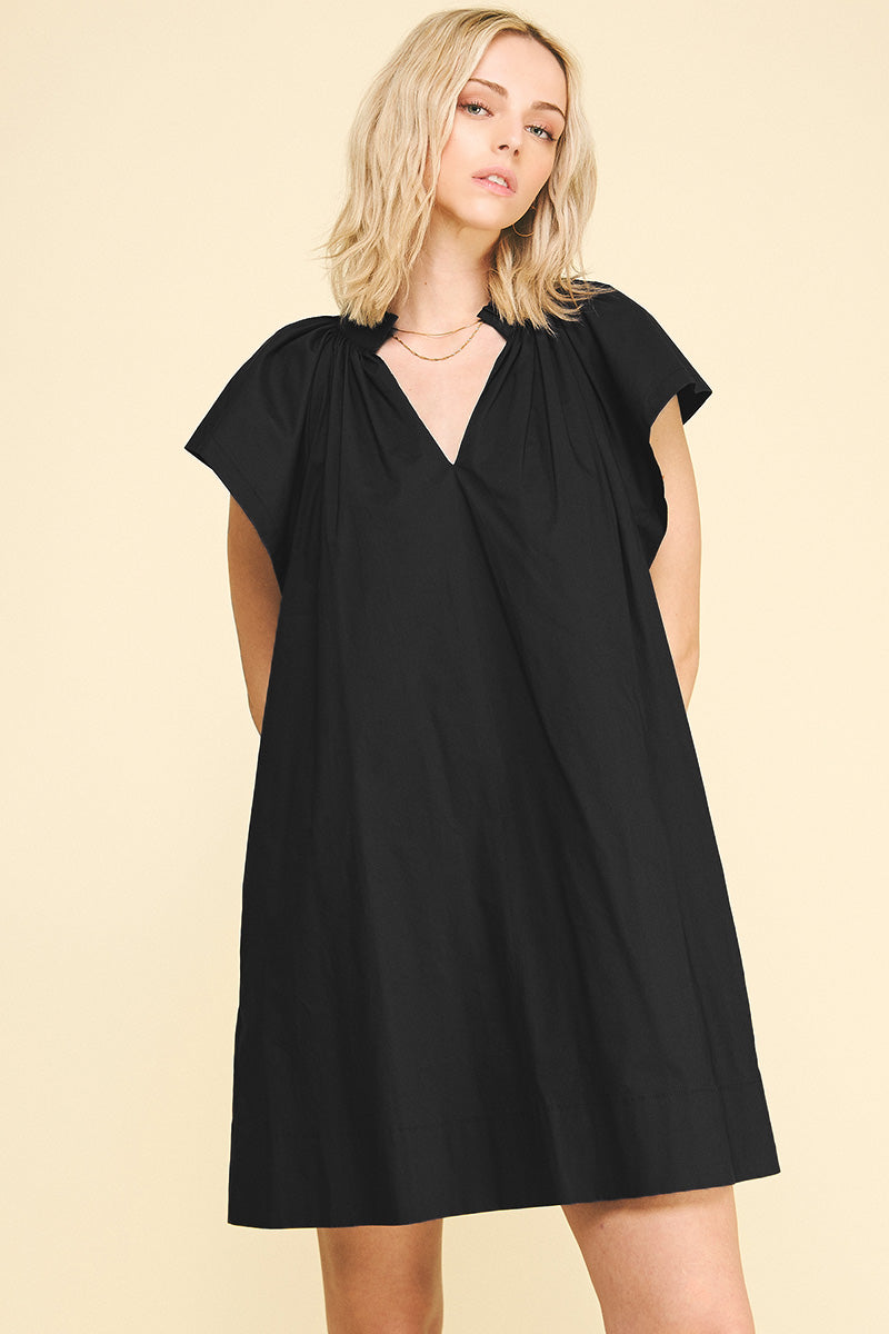 Emma Ruffle Tunic Mini Dress